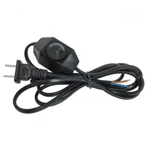 สายไฟพร้อมสวิตซ์หรี่ 1.8เมตร สวิตช์หรี่ไฟปลั๊กสายไฟ สายหล่อปลั๊ก 100W 220V สายไฟสีดำ อุปกรณ์ตู้ฟักไข่