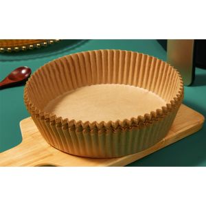 50 Pcs Air Fryer Parchment Paper Non-Stick Air Fryer Liners Disposable Paper