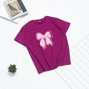 MOTIF PITA- Kaos T-Shirt gambar pita Tshirt ribbon baju atasan wanita katun Lerist