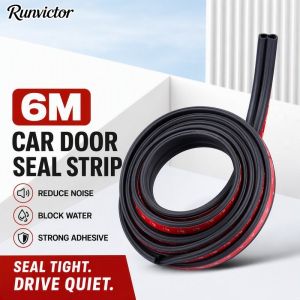 Car Door Rubber Seal Strip Waterproof Soundproof Dustproof Auto Weatherstrip Edge Trim Universal Fit