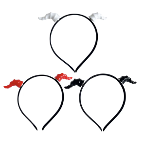 Detachable Devil Horn Hairband Costume Accessory Hairhoop For RolePlay Parties Halloween Event Gathering Dressingup