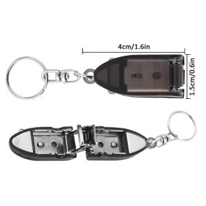 Chăm Sóc Móng Tay Chân Bấm Móng Mini 1.6x4cm Móc Khoá Treo Tích Hợp Dũa Bên Trong Nhỏ Gọn Tiện Ích Mang Theo