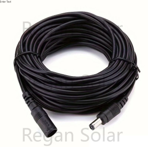 DC Power Extension Cable 15M/20M Jack Socket 5.5mmx2.1mm Male Plug For CCTV camera