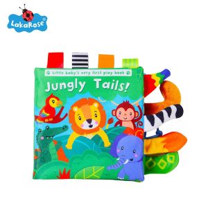 Mainan Edukasi Buku Kain Bayi / Tail Soft Book Baby Contrast / Bantal