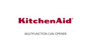 KitchenAid Classic Multifunction Can Opener and Bottle Opener Easy to Use Razor Sharp Stainless Steel Cutting Wheel Soft Ergonomic Handles Black