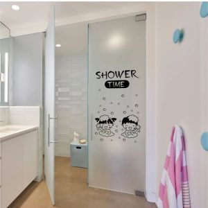Puswall - Stiker Kaca Kamar Mandi Bathroom Rules Bahan Transparan Bisa Custom Request