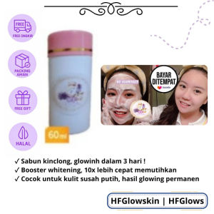 7X LEBIH CEPAT SABUN GLOWING PENGHILANG JERAWAT PERMANEN  PENCERAH WAJAH EKSTRAK STRAWBERRY + COLLAGEN -HASIL PERMANEN MESKIPUN LEPAS PAKAI ORIGINAL BY HFGLOWSKIN PENGHILANG BOPENG-JERAWAT DAN FLEK HITAM HALAL COD