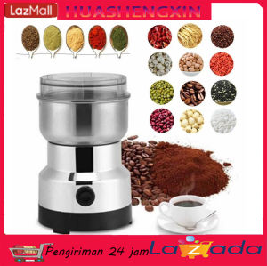 Mesin gerinda portabel portabel listrik stainless steel Mesin Giling Kopi NIMA Grinder Kopi Elektrik Alat Penggiling Biji Kopi Penghalus Bumbu Gilingan Bumbu Serbaguna Nima Alat Penggiling Kopi Electric Coffee Grinder