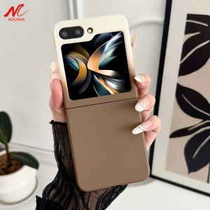 Ultra Thin Liquid PC Case for Samsung Galaxy Z Flip 8 6 5 7 ZFlip 4 3 Gradient Color Hard Shockproof Cover for Samsung ZFlip8 7