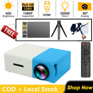 YG300 mini projector screen+tripod cable  Mini portable led Projector Portable Video Movie Projector
