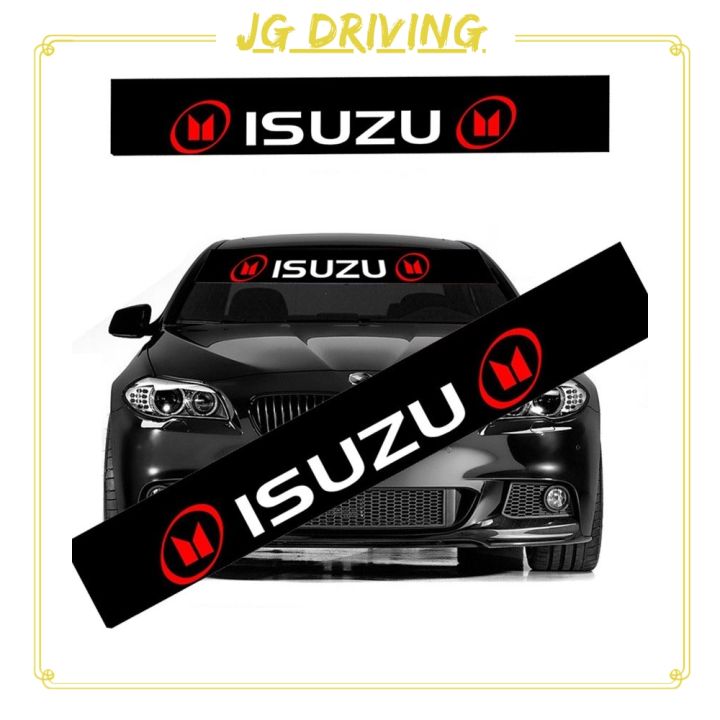 【ZAKA ZAKA】 JD Car Windscreen Windshield Sticker BLACK Decorative For ISUZU D-Max MU-X Dmax MuX Accessories