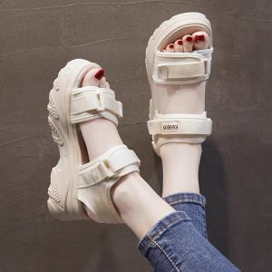 Free Shipping WomenS Thick-Soled Sports Sandals For Outdoor Wear 2026 Summer New Model Soft-Soled Roman Platform Dad Sandals
