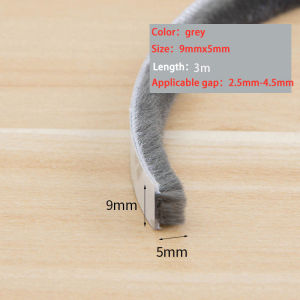3M/5M Self Adhesive Seal Strip Door Draught Excluder Window Pile Seal Film Door Brush Swal Weather Strip for Door Protector Strip