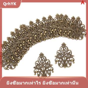 【QrhYK】 งานหัตถกรรมลวดลายแบบผสมผสาน20ชิ้นอุปกรณ์ตกแต่งเครื่องประดับ DIY แบบกลวง