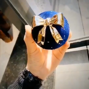 Round Jewelry Box with Bowknot Designs Stylish Round Jewelry Box with Bowknot Adornment Elegant Rings Storage Container