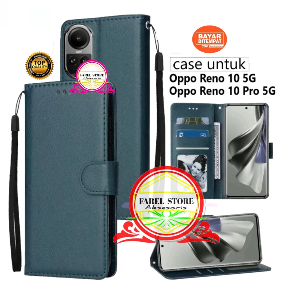 HAOYE Leather Folio Cover per OPPO Reno 12F 5G / OPPO Reno 12FS 5G, Premium Pelle PU Portafoglio Flip Case Custodia con [Slot per Scheda] [Funzione di