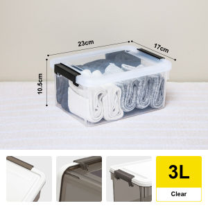 Citylife MINI Stackable Storage Box Widea Transparent Storage Box Stackable Storage 3L to 16L