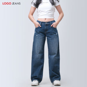 Logo Jeans Jeans Wanita Loose J8 Series Medium Blue 43LJ8L3ML