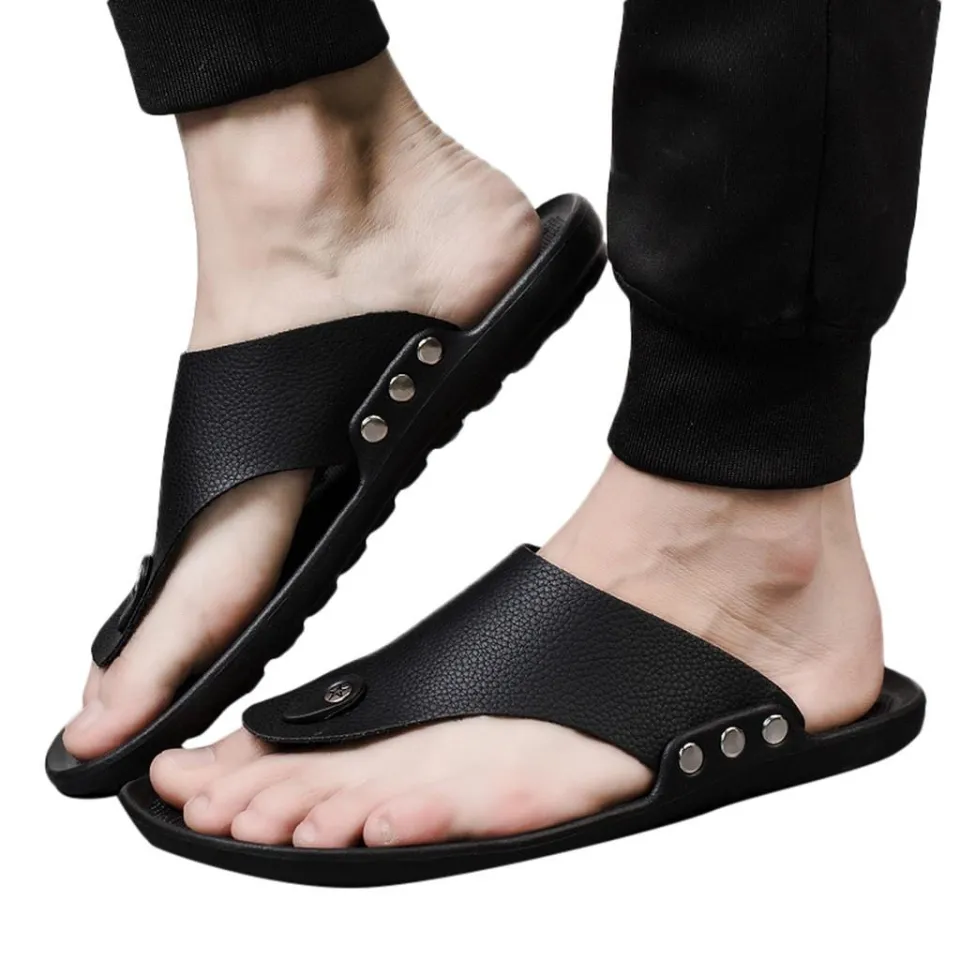Men Summer Rome Flip Flop Beach Slipper Comfortable T-Strap Open