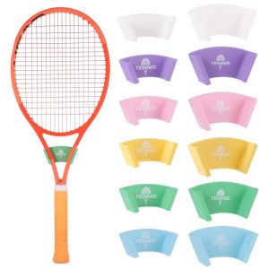 WAYCAI Wall Mounted Tennis Racket Wall Rack Plastic Self-adhesive Badminton Rackets Holder Durable Pickleball Rackets Wall Hook Tennis/Badminton/Pickleball Racket