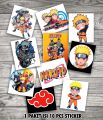 STIKER NARUTO 1 paket sticker anime naruto hokade kartun. 