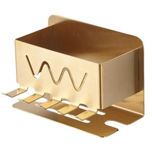 Self Adhesive Stainless Steel Toothbrush Holder for 4 Electric Head Wall-Mounted Toothpaste Stand Bathroom Storage Rack