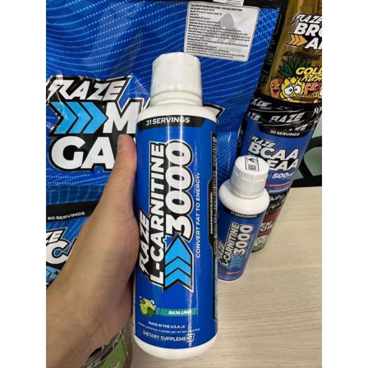 repp sports raze l-carnitine 3000 31 lần dùng REPP Sports - Raze L-Carnitine 3000 Đốt Mỡ Giảm Cân (31 lần dùng) Raze L-Carnitine  3000 Tăng Cường Năng Lượng Baja Lime Watermelon Raze L-Carnitine 3000 -  Lazada