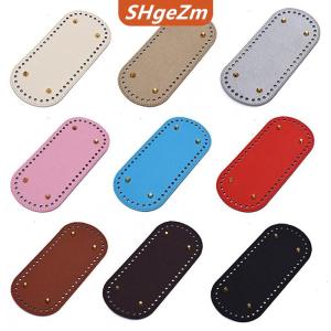 [COD] SHgeZm 22x10Cm Dài Dưới Cho Dệt Kim Túi PU Da Cơ Sở Túi Handmade Dưới Với Lỗ Tự Làm Crochet Túi Phụ Kiện Phía Dưới