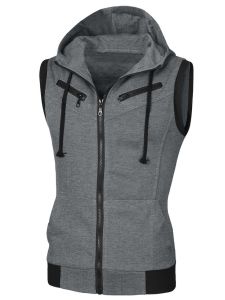 Jaket rompi pria - rompi motor - rompi olahraga katun fleece - Berkahku shop