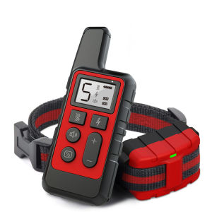 Lovinland 500m Electric Dog Training Collar Pet Remote Control Waterproof Rechargeable with LCD Display for All Size Shock Vibration Sound