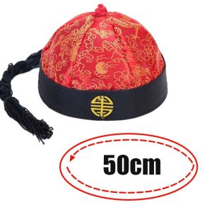 Topi China Topi Imlek Sincia Topi Cheongsam Topi Ekor Rambut Chinese Hat Anak