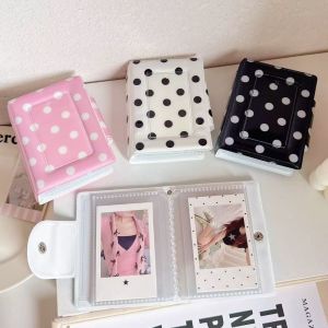 OUREAL 3 Inch Photo Album Collectible 40 Slots Photocard Binder Multi-purpose Polka Dot Idol Picture Storage Book