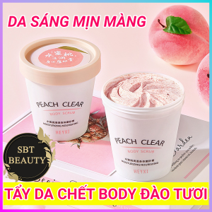 Kem Tẩy Da Chết Body Chiết Xuất Đào HEYXI Tươi Hủ 200g – Dưỡng Sáng Da Loại Bỏ Da Chết Giúp Da Mềm Mại