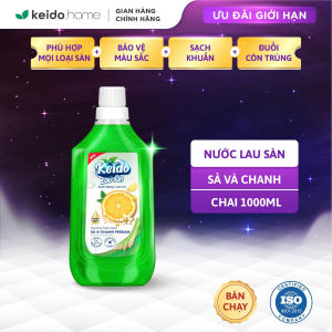 Nước lau sàn KEIDO 1L Hương Cam Quế/Sả Chanh - Thảo mộc Ngăn côn trùng hiệu quả