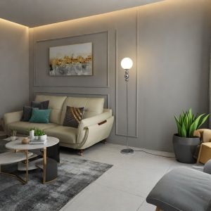 SXH Moon-shaped floor lamp for living room new trendy light luxury model for hotel interior decoration