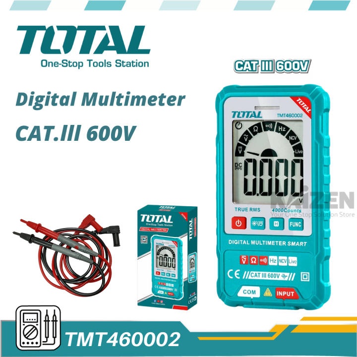 TOTAL TMT460002 Digital Multimeter CATIII 600V Lazada