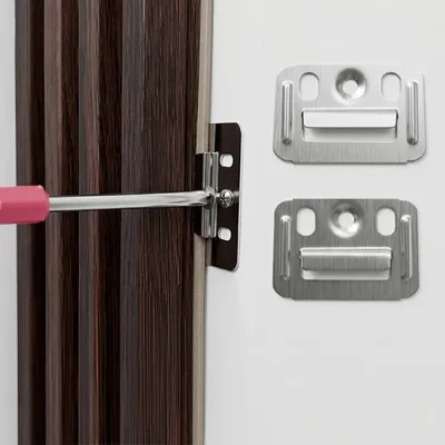 Isi 20 Pcs Klip Wallpanel Klip WPC Klip Wood Pannel WPC / Clip Bracket Wood Pannel WPC / Braket Wall Panel WPC 36mm x 50mm