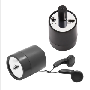 TT042 หูฟังผ่านสไตล์อุปกรณ์ดักฟังเสียงไมโครโฟนสายลับ จอภาพ ตรวจสอบหูฟัง