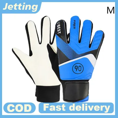 Jetting 1 Cặp trẻ em bóng đá thủ môn găng tay chống va chạm Latex PU thủ môn tay bảo vệ Găng tay bóng đá Phụ kiện cho trẻ em