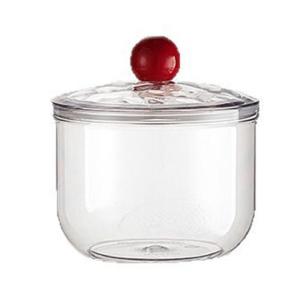 900ml Transparent Plastic Storage Jar With Lid For Kitchen Countertop Dry Goods Container Cookie Candy Organizer