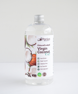 น้ำมันมะพร้าว สกัดเย็น 500 ml ฟู๊ดเกรด มาตรฐาน อย./ฮาลาล Virgin Coconut oil 500 ml -Panisa