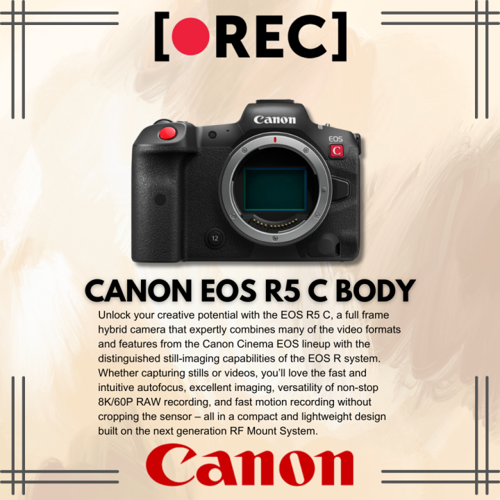 Kamera Canon Eos R5 Canon R5 Promo Canon EOS R5C EOS R5 C Body