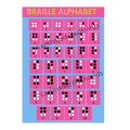 Laminated Braille Charts for Kids, Learners and Teachers. 