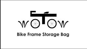 WOTOW Bike Frame Bag - Water-Resistant Reflective Triangle Storage Bag 2L