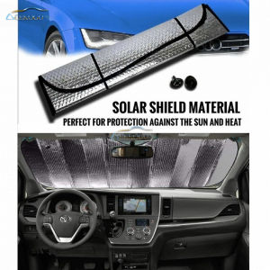 ACEKOGO 1Pc Car Windshield Sunshades Screen Silver Front Sunshade Cover Anti UV Aluminum Foil-Sun Shade Car Accessories Car Accessories