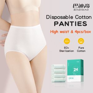 【MY STOCK】High Waist Premium Badigo Badigao Disposable Women Underwear Plus Size Panties for Maternity Travel Pregnancy 一次性内裤女用高腰产妇