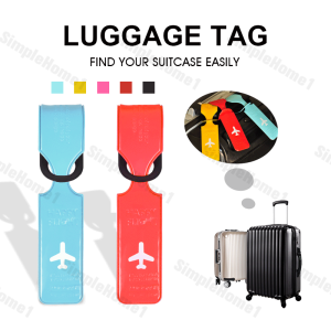 Luggage Tag / Boarding Luggage Tag Silicone Portable Label Holder Travel Accessories Bag Tag For Luggage Travel Luggage Name Tag