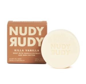 Sabun Nudy Rudy Killa Vanilla Soap Bar 120 Gr | Sabun Batang | Sabun Mandi | Mencerahkan Kulit | BPOM & Aman
