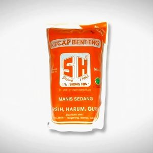 Kecap Benteng SH (Siong Hin) 620 ML Refill Pouch / Kemasan Kantung Refil Original - Manis Sedang