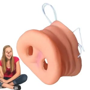 ZIIIRA ของขวัญสำหรับเด็ก จมูกหมูลาเท็กซ์ ของตกแต่งงานปาร์ตี้ งานเลี้ยงสวมสำหรับผู้ใหญ่ ของเล่นคอสเพลย์ปาร์ตี้ ตลก วันฮาโลวีน จมูกหมูปลอม ของขวัญสำหรับเด็ก